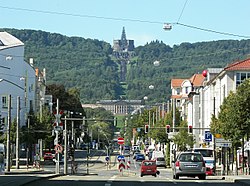Kassel Hercules at Bergpark Wilhelmshhe, landmark of the city (UNESCO World Heritage)